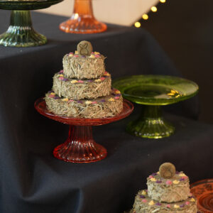 Festive Cake Plateau - Ruby